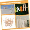 Hohopeti Clothes Pegs 50pcs Wooden Laundry Clips Heavy Duty Large
