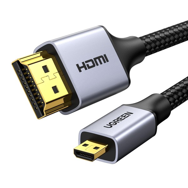 UGREEN Micro HDMI Cable, HDMI Micro HDMI Converter, Two-Way Transmission,