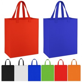 Printable Small Plain Tarpaulin Bag, 27cm (W) x 33cm (H) 20cm Width Tarpaulin Bag Modern Life Green (L) 10ea