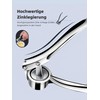 Knoblauchpresse - Ergonomischer Knoblauchzerkleinerer und Ingwer-Mühle - Rostfreie Knoblauchpresse für