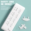 12 + 3 Pieces European Socket Covers, Child Lock for