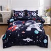 Meeting Story 3Pieces Universe Space Themed Comforter Set Planet Astronaut