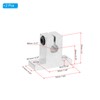 PATIKIL S K8 Aluminum Linear Motion Rod Rail Clamping Guide