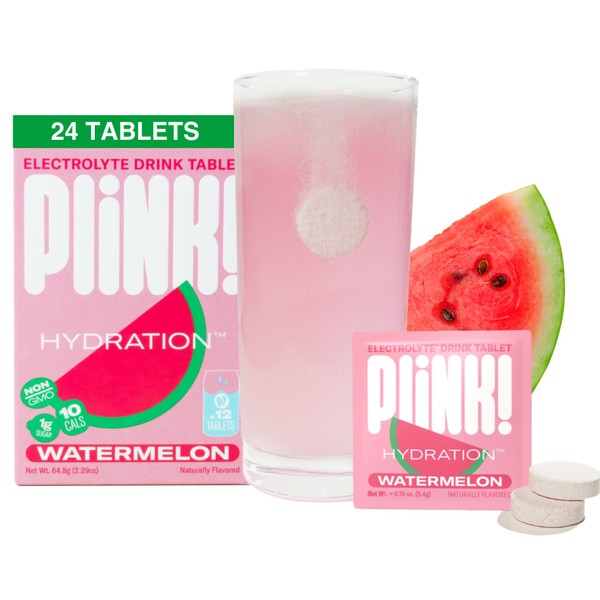 Plink! Fizzy Electrolyte Drink Tablets for Daily Hydration - 24ct