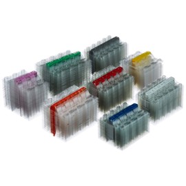 effektivo 10338 Plastic Coin Sleeves Set for All Euro Coin Types Pack of 400 8 x 50