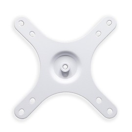 Kado Portable Monitor Mounting Adapter Bracket Plate White, 1/4" Screw Hole to 100x100mm 75x75mm, M4 Screw Set Wall Mount Arm Mount Universal, Tripod Camera Stand for Desktop Monitor Portrait Mode