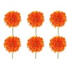 Gasper Set of 6 Artificial Gerbera Orange Height 60 cm