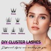 Mayhug Wimpern Cluster 144pcs 3D Effekt Cluster Lashes Weich Wimpern
