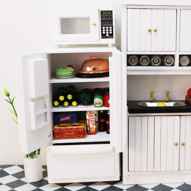 Miniature Microwave Dollhouse Accessories Oven Mini Kitchen Furniture Appliance 1:12