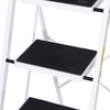 JungleA 4 Step Ladder Portable Folding Step Stool for Adult,w/Wide