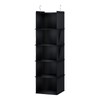 YOUDENOVA Hanging Shelf, Wardrobe Organiser, Hanging Storage with Bamboo Sticks