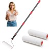 Nichcho 24"~48" long handle steel rod Painting Roller w/ 3-free