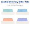 Avery Margin Ultra Tabs, 2.5" x 1", Pastel Sparkle Shimmer