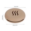 Silicone Powder Puff Holder for Beauty Egg Breathable Bag Brown
