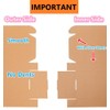 Corrugated Cardboard Shipping Boxes, 150x150x50mm (6"x6"x2") Small Parcel Boxes, Packaging
