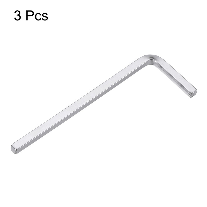 HARFINGTON 3pcs L-Shaped Square Head Wrench 3mm CR-V L-Key 4