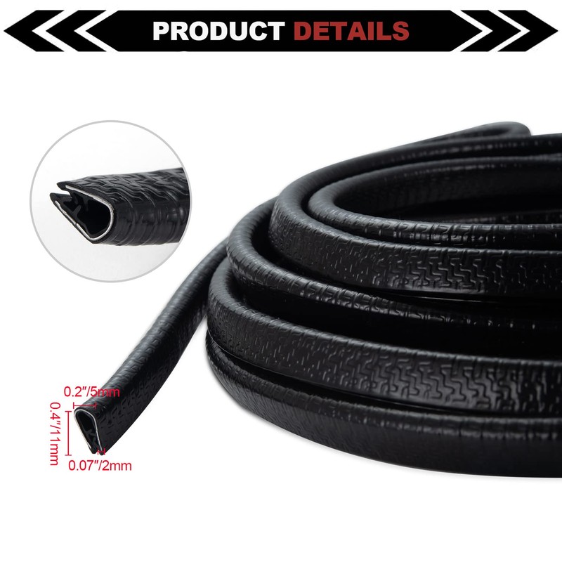 MRCPRIAN Car Edge Protector Rubber Car Door Protector No Glue
