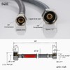 WOWOW 60" Length Faucet Supply Line, Bathroom Kitchen Faucet Lines