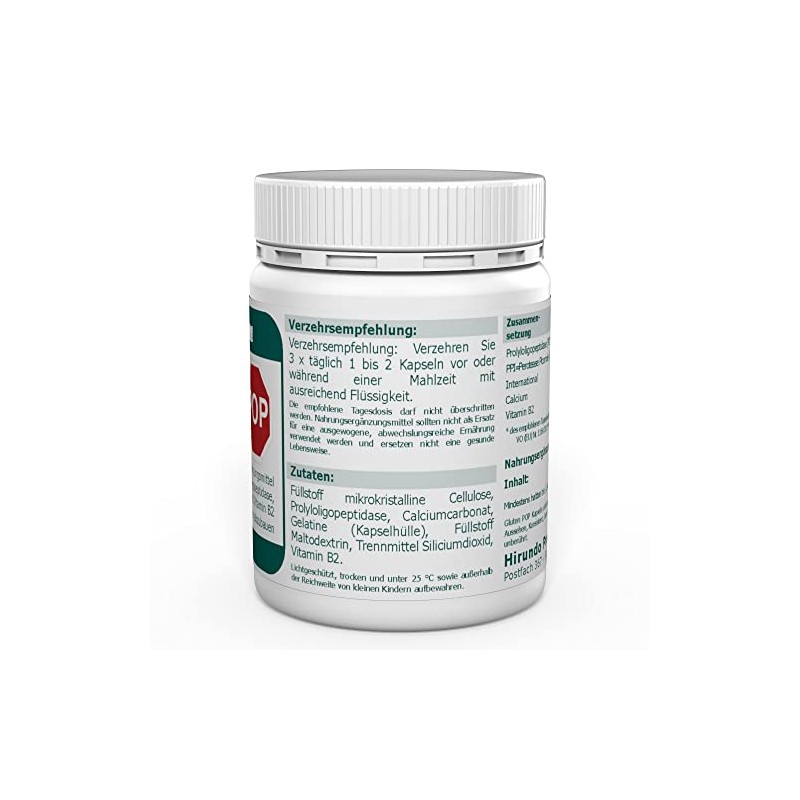 Gluten POP 100 mg Prolyloligopeptidase Pack of 90