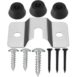 Dartboard Bracket Hanging Kit - Dartboard Fixing Accessory Kit - Stainless Steel Wall-Mount Bracket with Screws, Stabilisers, Screw Hook Set for Secure Dartboard Installation