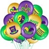 45 Piece Mardi Gras Decorations Mardi Gras Balloons Arch Kit