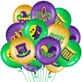 45 Piece Mardi Gras Decorations Mardi Gras Balloons Arch Kit Mardi Gras Party Supplies Mardi Gras Mask Balloons Mardi Gras Decorations for Party