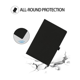 Case for TCL Nxtpaper 14 Tablet 2024 Upgraded Version,WUNIAK Premium Leather Business Folio Stand Cover with Hand Strap for Tablet,Black.