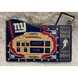 Team Sports America New York Giants Scoreboard Holiday X-Mas Ornament New