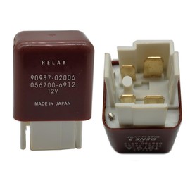 Headlight Relay 90987-02006, 056700-6912 for 90987-02011, Denso 056700-9070 Tundra Emission Highlander Headlamp Defogger Ignition Switch 4 Pins 12V 40A