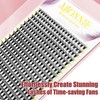 ABONNIE Premade Fans Eyelash Extensions, 400 Fans 14D 8-15mm Mix
