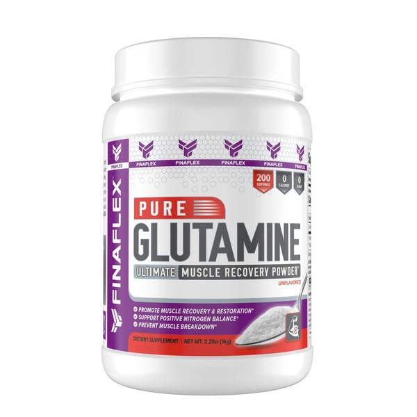 Pure GLUTAMINE, Ultimate Muscle Recovery Powder, Promote Recovery and Restoration, Support Positive Nitrogen Balance, Prevent Muscle Breakdown (1000 Gram, UNFLAVORED)