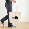 CafePress Curling Stone Tote Bag Reusable Natural Beige Canvas Shopping