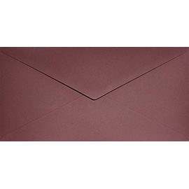 Netuno 100 Envelopes Bordeaux DIN Long 110 x 220 mm Keaykolour Carmine Coloured Envelopes DL Recycled Colourful Envelopes DL Elegant Envelopes Environment for Wedding Invitations Christmas Easter