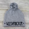 Wiesnrocker Bobble Hat in 3 Colours (Grey, Red, Green) With