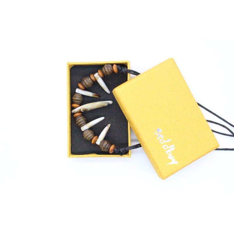 Scddboy Caveman Necklace,Bone Tooth Necklace for men