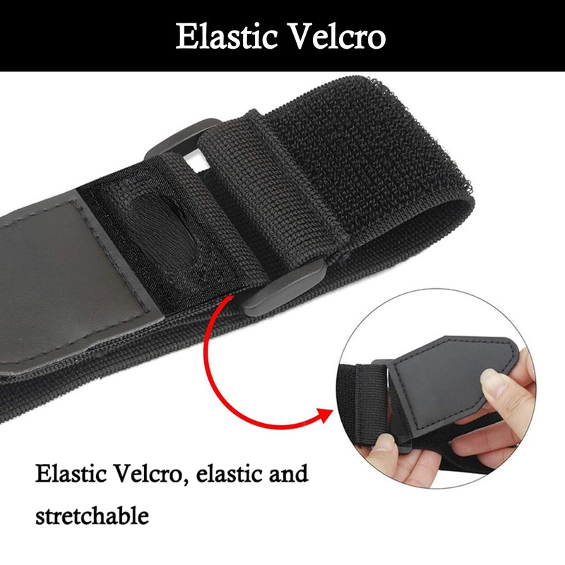 KALUROIL 4 pieces Velcro tape, elastic Velcro straps, extra wide