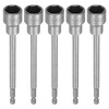 sourcing map 5pcs Nut Driver Drill Bit 17mm Metric Impact