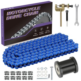 CILOYU 35 Chain and Mini Bike Chain Tensioner Compatible with Coleman CT100U CC100X Baja Doodlebug DB30 Motovox MBX10 MBX11 MM-B80 105 Predator 79cc 97cc 100cc Engine Minibike Parts 140 Links
