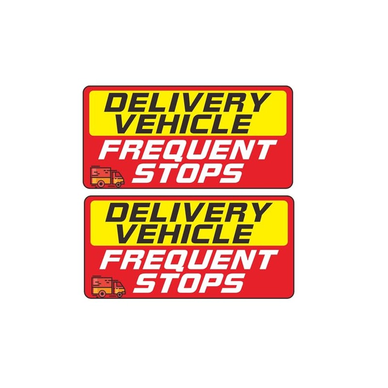 Delivery Driver Car Sticker 9 × 4.3 Inches Reflective Delivery