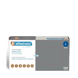 Karabinis Medical Alphashield Latex Large, 100pcs