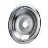 Purelux Drip Pans Replacement for Whirlpool Kenmore Electric Stove, Chrome