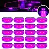 20pcs Purple DC12-24V IP68 Waterproof Trailer LED Lights Side Marker