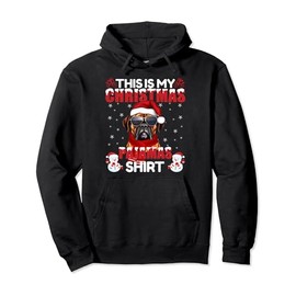 Family Matching Xmas Pajama Reindeer Boxer Christmas Costume Pullover Hoodie