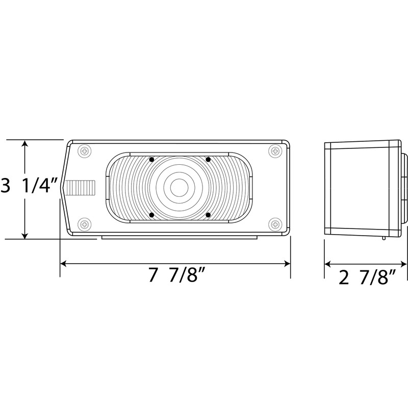 Optronics ST37RS ST-37RS Tail Light with License Light, Red