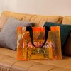 TotePrint Holographic Handbag Transparent Bag with Alphabet Pattern Lightweight &