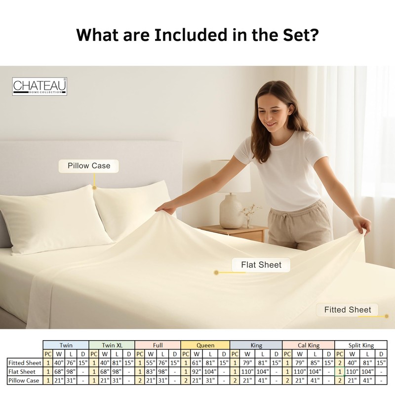 Queen Sheet Set- 100% Organic Cotton Sheets Queen – GOTS