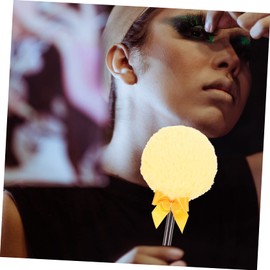 Minkissy 5pcs Compact Body Powder Puff Plush Makeup Puff for Talc Powders Soft and Fluffy for Gentle Application for Bathing and Summer Use Gold Packaging