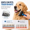 KIVMTAR Deshedding Dog Brush，3-in-1 Undercoat Rake for Dogs，Pet Pro Grooming