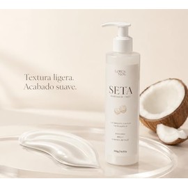 SETA Keratina de Coco 250 g, Tratamiento Capilar Sin Enjuague para Suavidad, Brillo, Control del Frizz y Fácil Desenredado. Loren Mos.