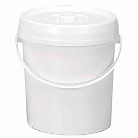 Lockweiler 106431177 Nappy Bin with Lid 11 L Diameter 27 cm White